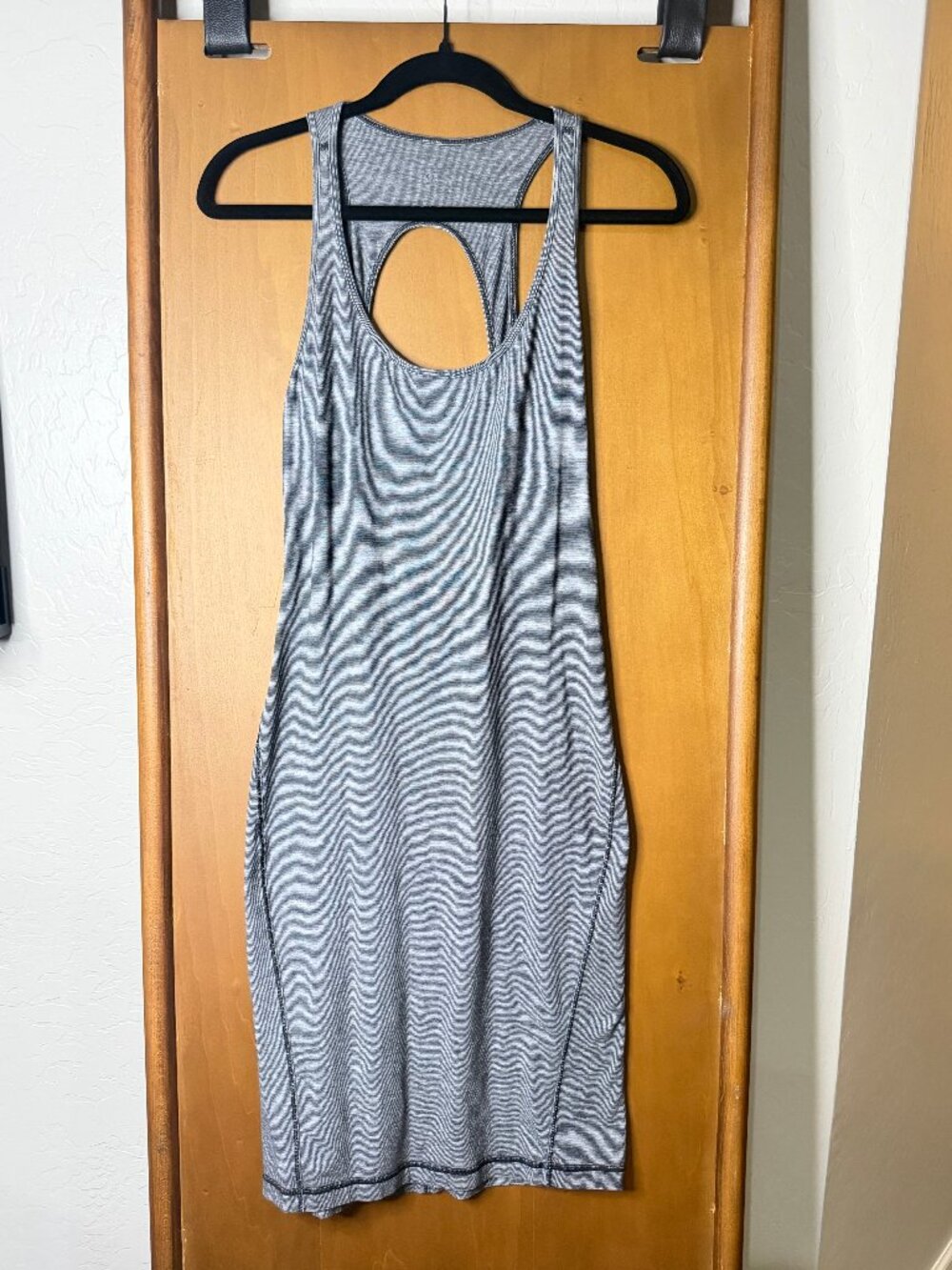 lululemon Striped Open-Back Tie-Back Tank Dress Size 6